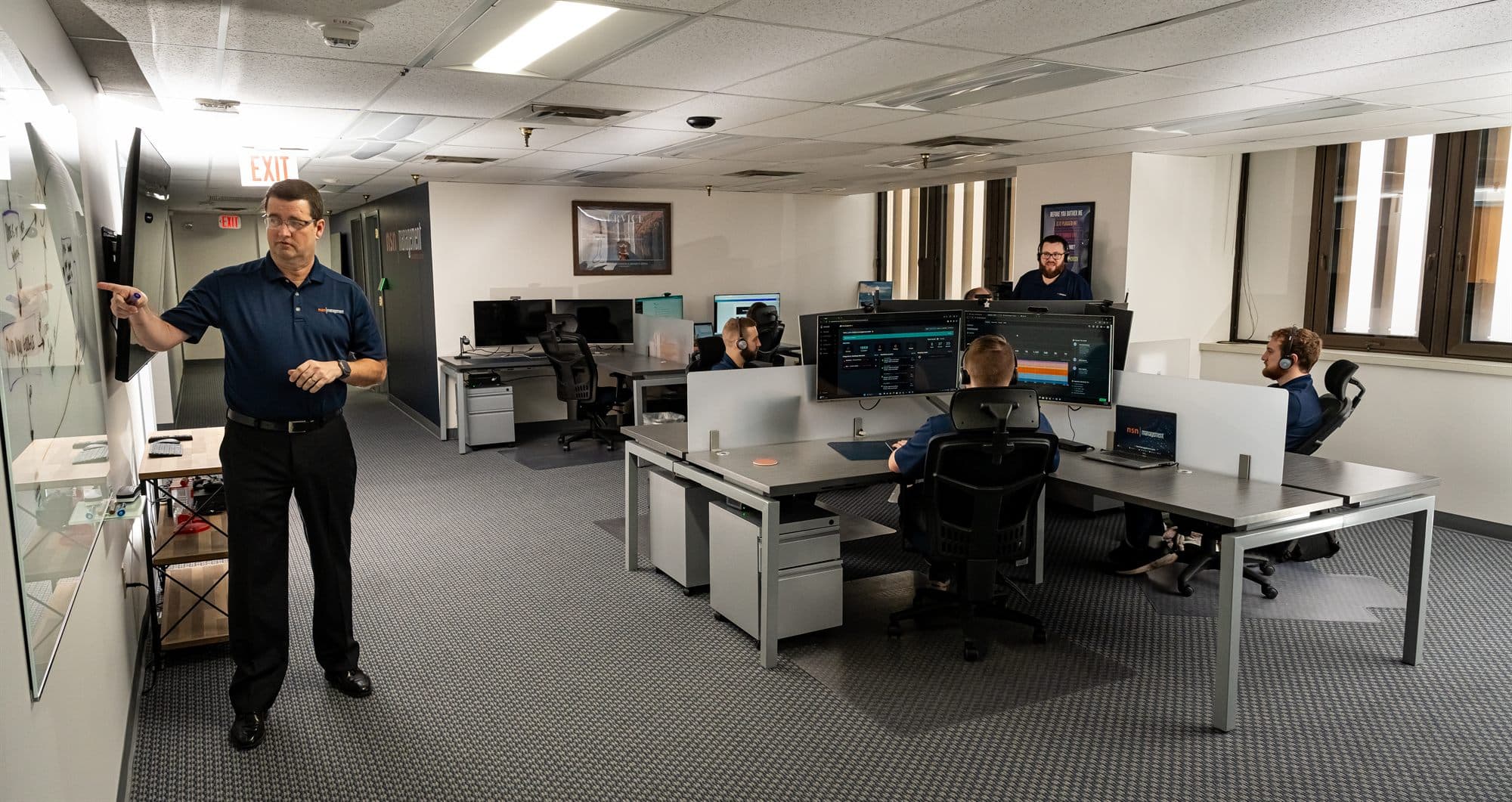 The NSN Management service floor in Tulsa